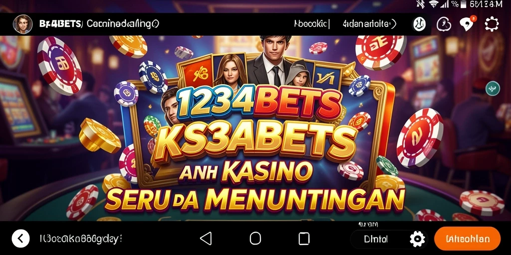 Screenshot gameplay 1234BETS menampilkan atmosfer Kasino yang mendebarkan.
