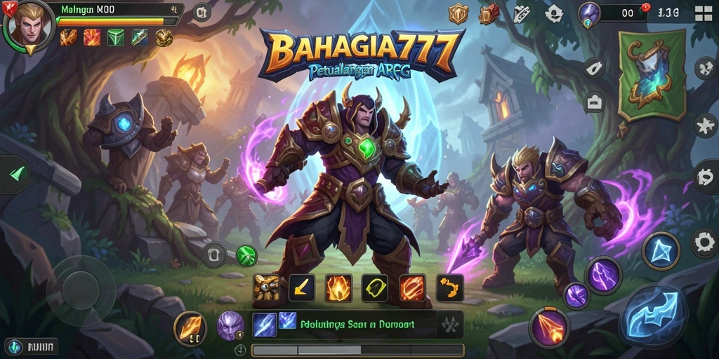 Tangkapan layar dari gameplay mendebarkan BAHAGIA777.