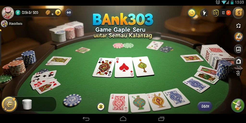 Screenshot menunjukkan gameplay seru dari BANK303 dengan teman-teman.