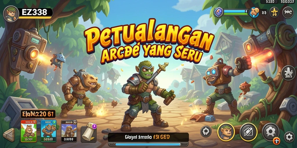 Tampilan screenshot EZ338 menampilkan aksi seru dan grafis yang berwarna.