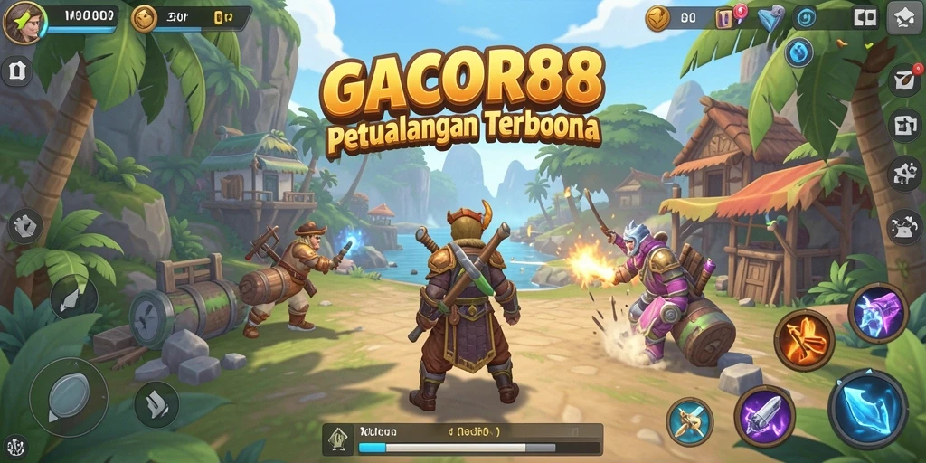 Screenshot GACOR88 menampilkan petualangan seru di dunia terbuka.