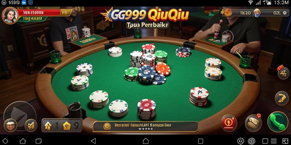 Screenshot gameplay QiuQiu yang seru dan interaktif.