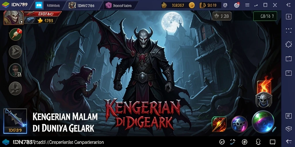 Tangkapan layar gameplay menegangkan dari IDN789 yang menarik.