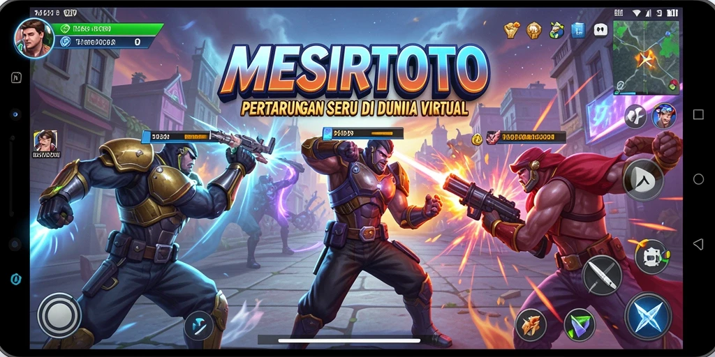 Screenshot MESIRTOTO menampilkan aksi pertarungan yang dinamis dan mendebarkan.