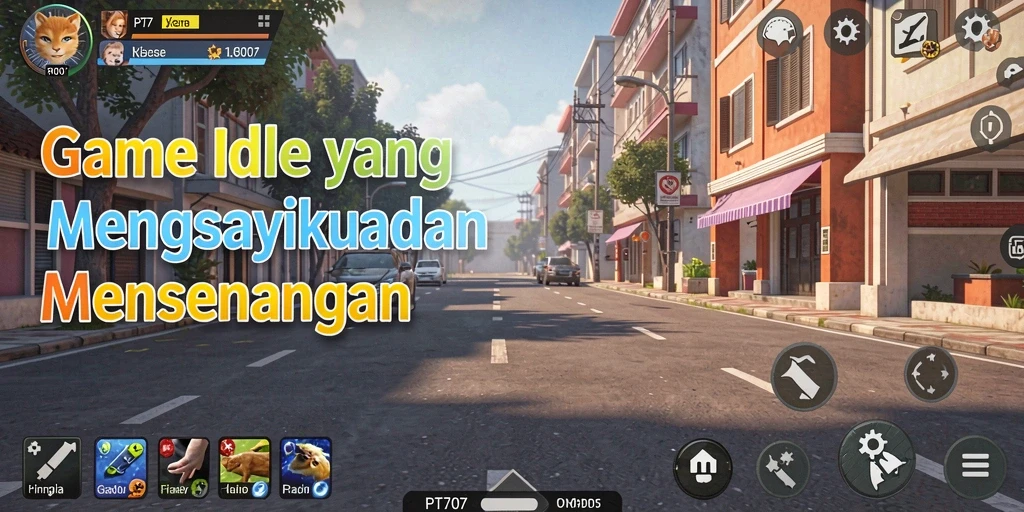 Tampilan gameplay PT707 yang menarik dan interaktif.
