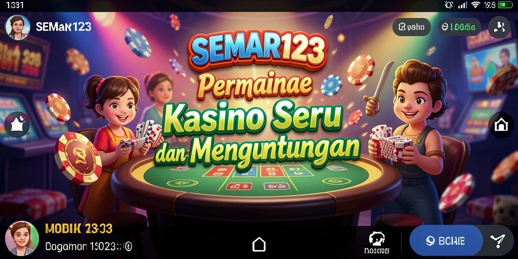 Screenshot utama menunjukkan keseruan gameplay Kasino yang mendebarkan.