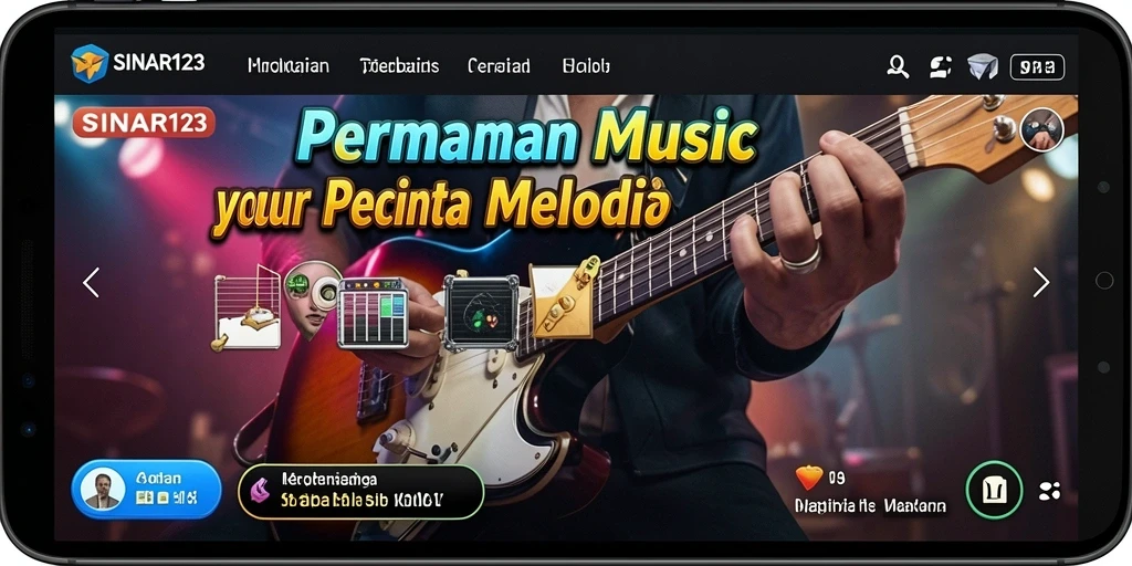 Screenshot utama SINAR123 menunjukkan gameplay interaktif yang dinamis.