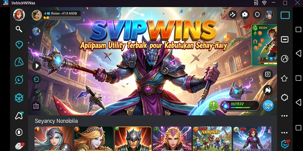 Tampilan antarmuka utama SVIPWINS yang mudah digunakan.