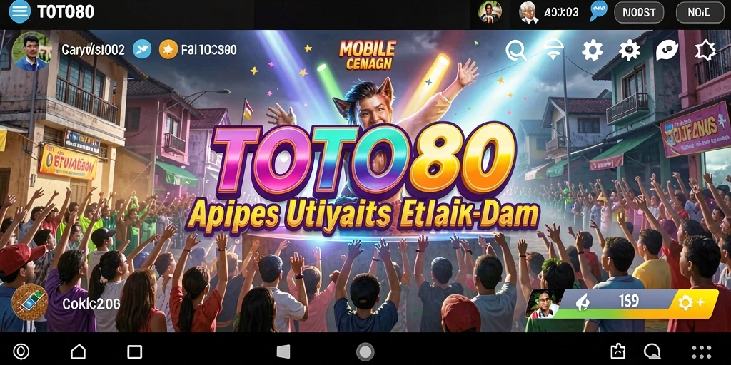 Screenshot utama TOTO80 menampilkan antarmuka aplikasi yang intuitif dan fungsional.