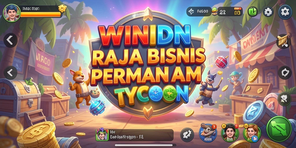 Screenshot gameplay WINIDN menampilkan kebangkitan usaha Anda yang sukses.